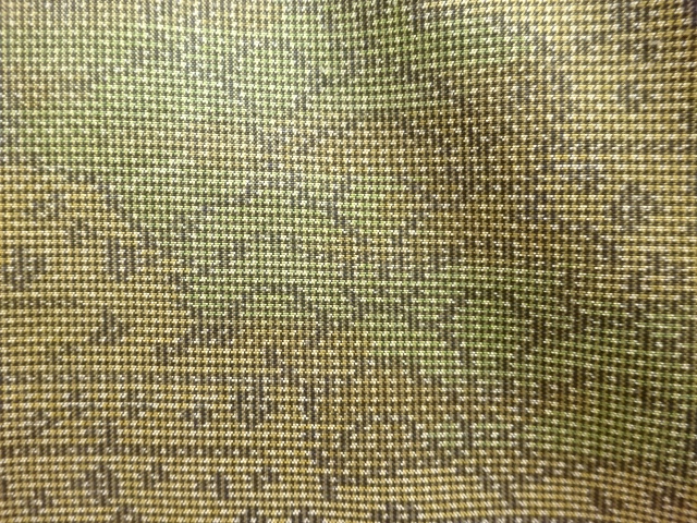 JAPANESE KIMONO / ANTIQUE CLOUD PATTERN WOVEN HONJO OSHIMA TSUMUGI KIM